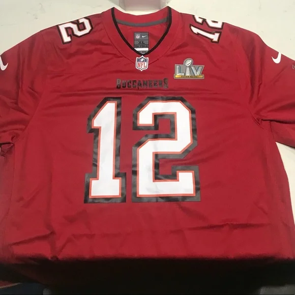Men's Tampa Bay Buccaneers Tom Brady Nike Red Super BowlLV Bound Game Jersey